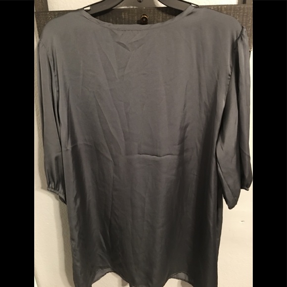 “Check it Out” Gray Blouse - Picture 2 of 6